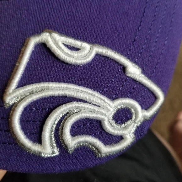 Kansas State Wildcats One Fit Purple Baseball Hat by Top of the World - Picture 5 of 10